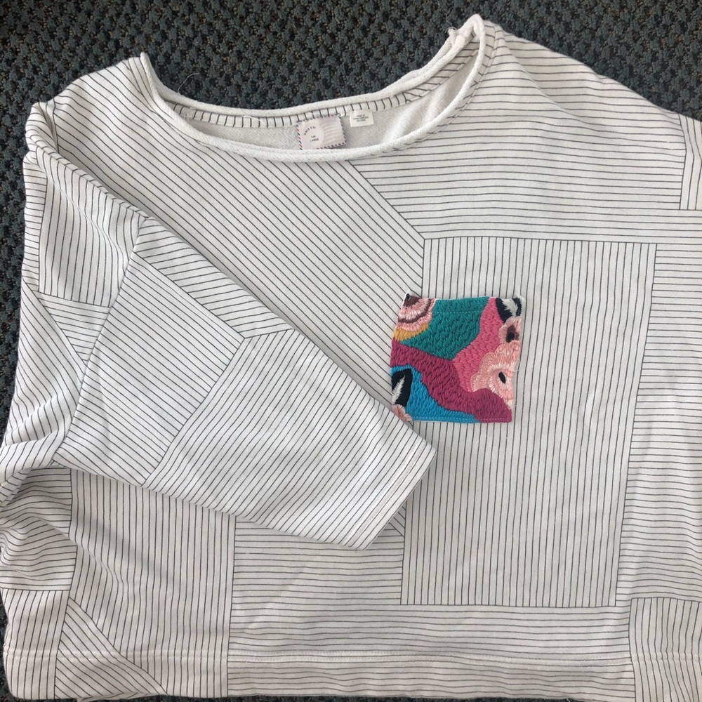 Anthropologie shirt with stylish pocket